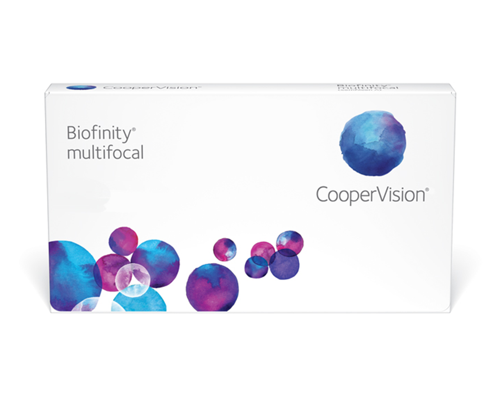 Envase de Biofinity Multifocal, presentación internacional